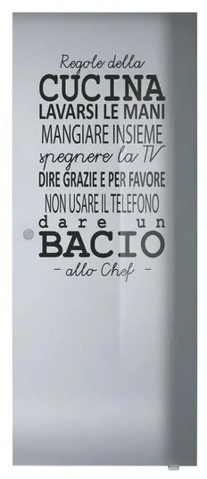 Porta scorrevole sinistra Regole in alluminio bianco, L 88 x H 215 cm, con binario Meli