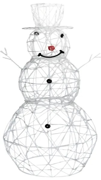 Aigostar-LED Decorazione natalizia da esterno LED/3,6W/31/230V 6500K 90cm IP44 Pupazzo di neve