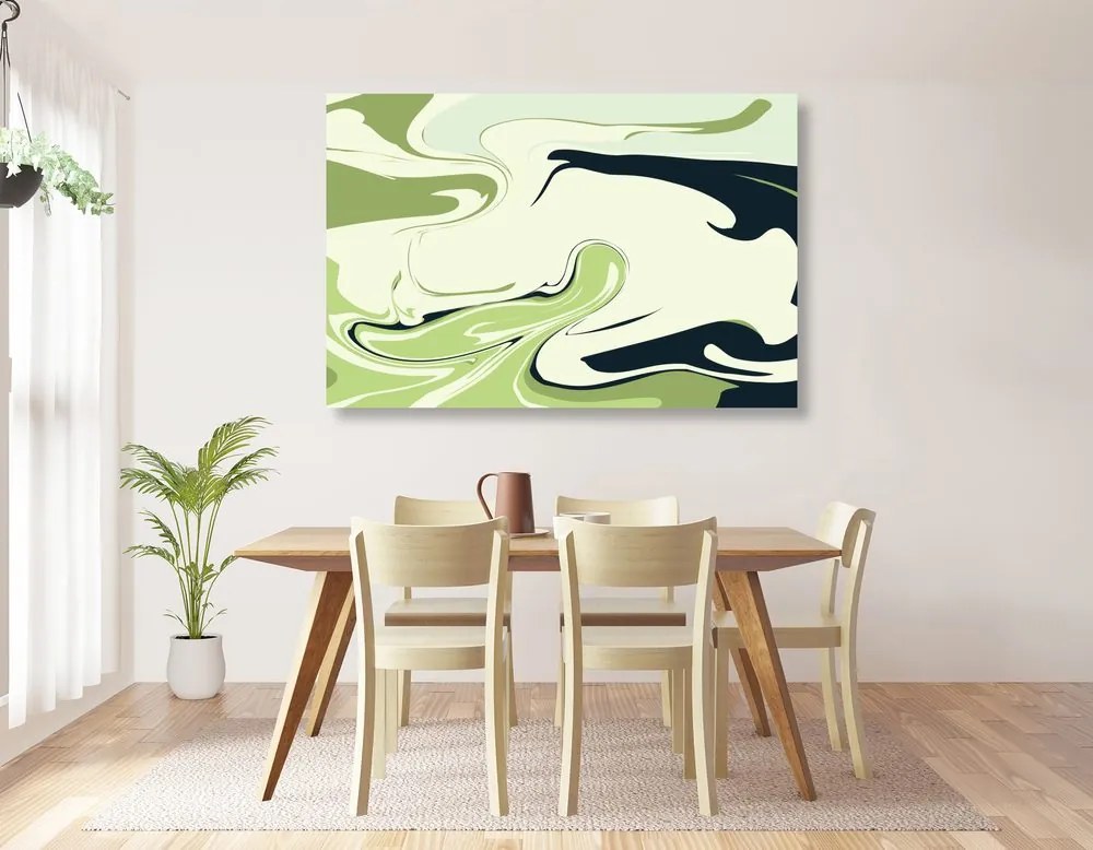 Quadro su tela – Motivo astratto verde