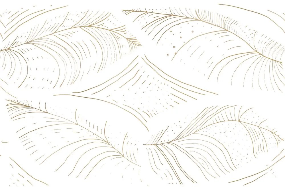 Carta da parati – Struttura delicata delle foglie