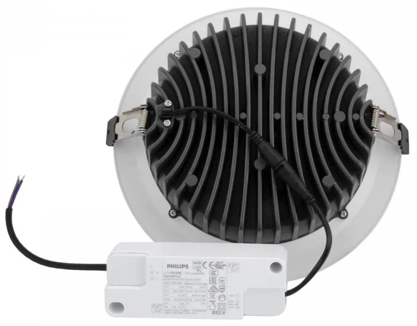 Faro LED da Incasso 42W IP54, Foro Ø210mm, UGR19 con driver Philips Colore Bianco Variabile CCT