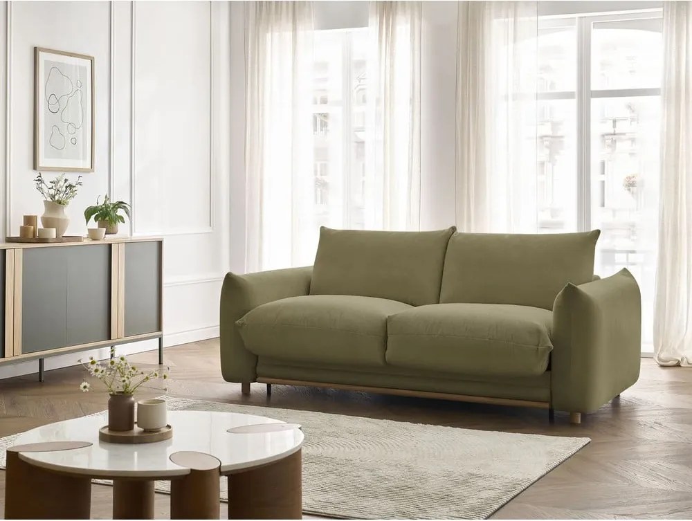Divano verde allungabile 234 cm Ernest – Bobochic Paris