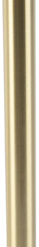 Lampada da tavolo classica in ottone con paralume nero 32 cm - Simplo