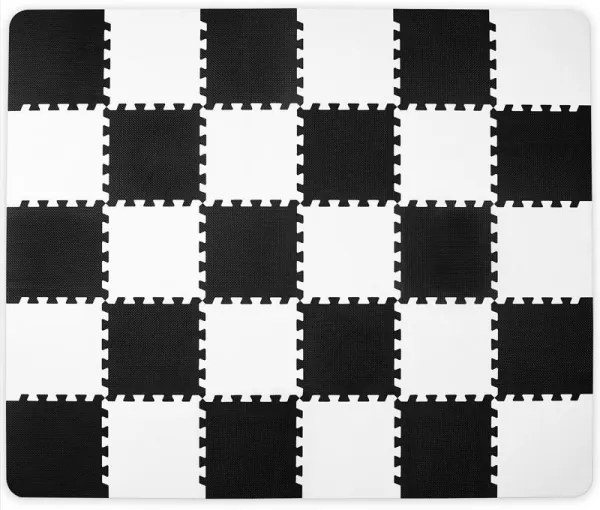 KINDERKRAFT - Puzzle in foam LUNO 30 pezzi nero/bianco