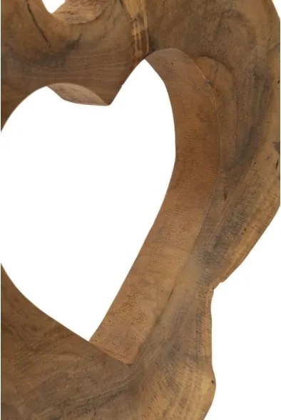 Scultura Hasi In Teak Riciclato Cm 28X10X38 (Pezzi Unici - Non Rip. In Serie)