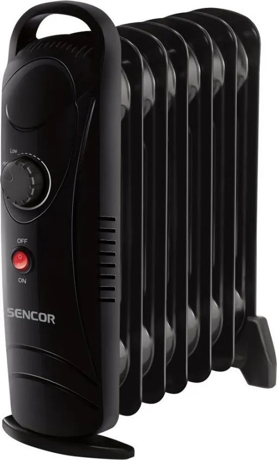 Sencor - Radiatore ad olio a 7 elementi, 700 W/230 V, nero