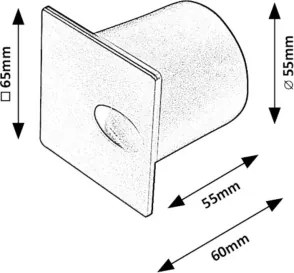 Rabalux 71169 - Illuminazione scale LED da esterno BOVEN LED/3W/230V IP54 nero