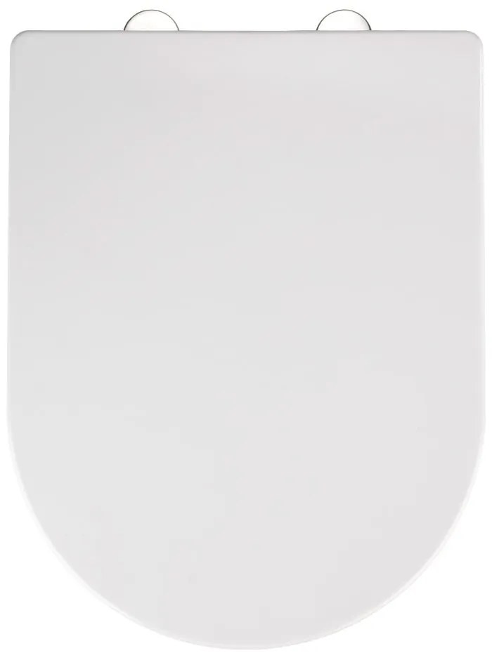 Sedile per wc bianco con chiusura facilitata , 47 x 35,5 cm Calla - Wenko