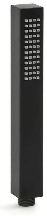 Set doccia incasso Kubo nero opaco con soffione 25 cm e kit doccia