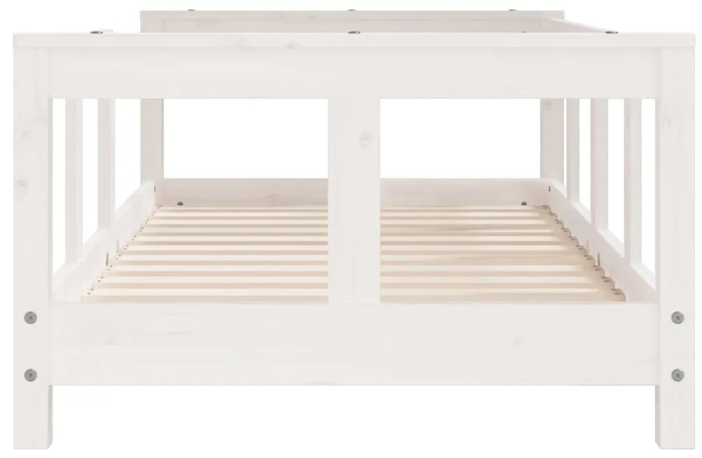 Giroletto per bambini bianco 70x140cm in legno massello di pino