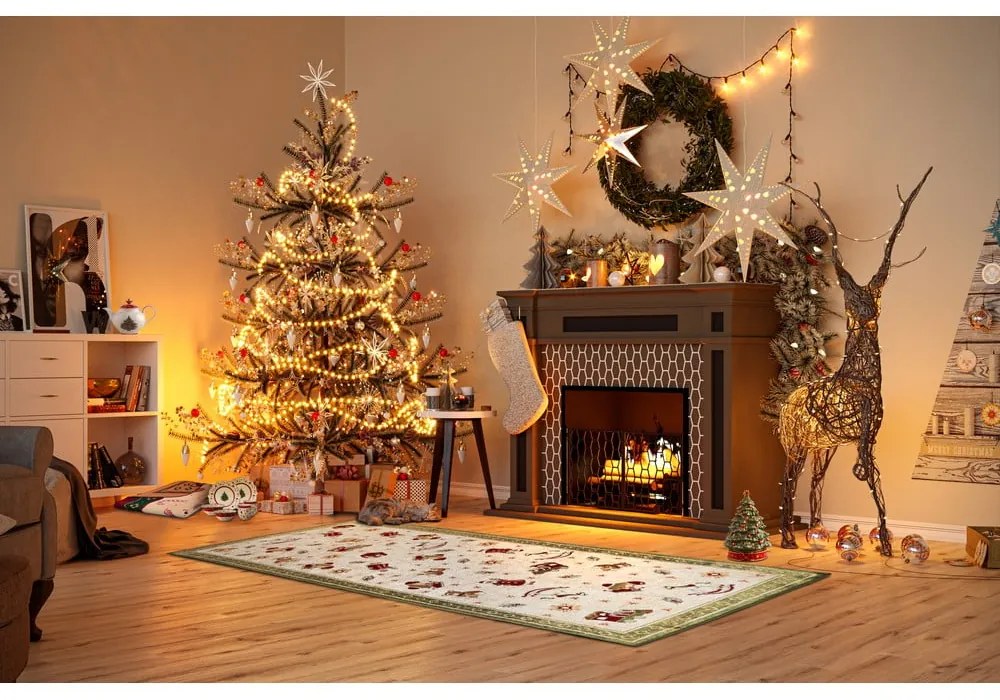 Passatoia verde natalizia in cotone 80x200 cm Toy's Delight Green Christmas - Villeroy&Boch