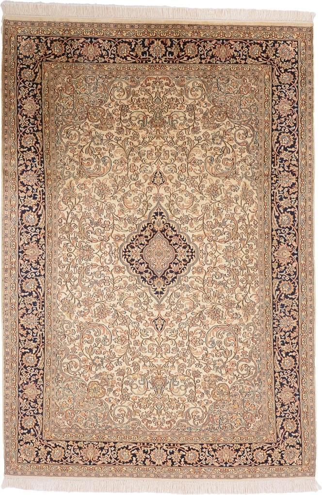 Cashmere Silk Tappeto 130x180 (Indian) Annodato A Mano