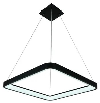 Brilagi - Lampada LED dimmerabile a sospensione su cavo FALCON SLIM LED/50W/230V 50x50 cm nero + telecomando