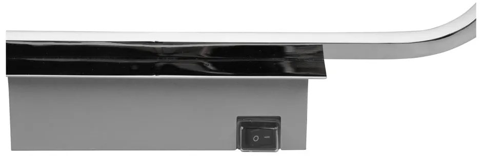 Lampada da parete a LED in argento lucido (lunghezza 60 cm) Gianni - Trio