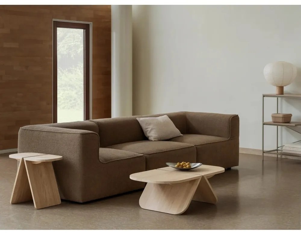 Tavolino da salotto di colore naturale in rovere massiccio 54x100 cm Avio – Blomus