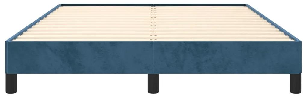 Giroletto blu scuro 140x190 cm in velluto