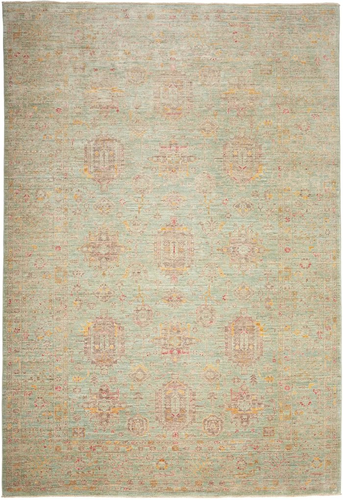 Samarkand Tappeto orientale 290x200 Verde (Pakistan) Annodato A Mano