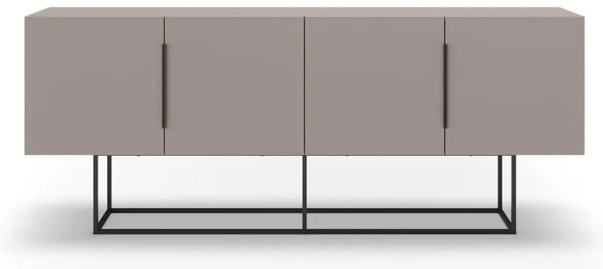 Cassettiera bassa grigio-beige 200x80 cm Titan - Marckeric