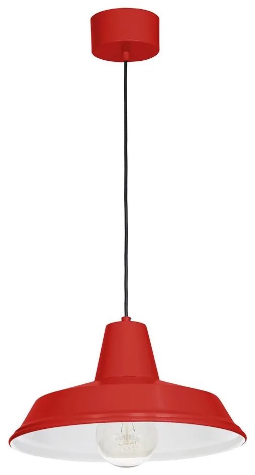 Lampadario CLASS 1xE27/60W/230V rosso