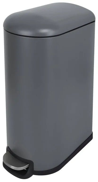 Pattumiera Casual Slim DELINIA a pedale grigio / argento 42 L