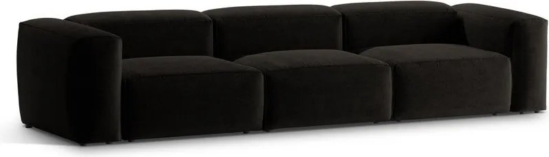 Divano nero 364 cm Bergamo – Cosmopolitan Design