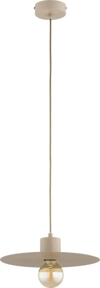 Lampadario sospeso su cavo EMELI 1xE27/15W/230V beige