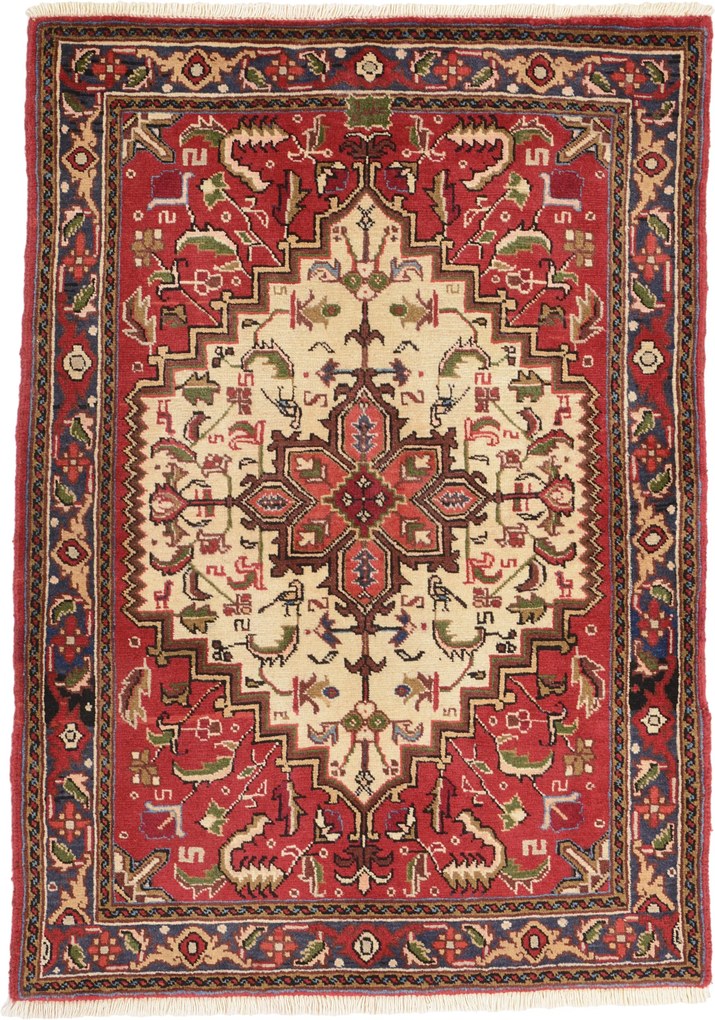 Heriz Tappeto persiano 100x140 (Iran) Annodato A Mano