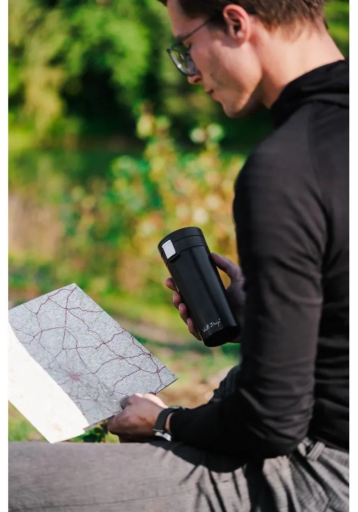 Termos da viaggio nero, 400 ml Fuori - Vialli Design