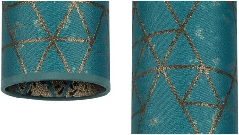 Lampadario a sospensione con filo AVALO 2xE27/60W/230V ragno turchese/oro