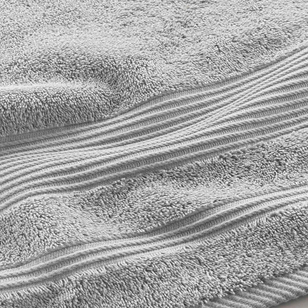 Asciugamano in spugna di cotone grigio chiaro 90x150 cm Tendresse - douceur d'intérieur