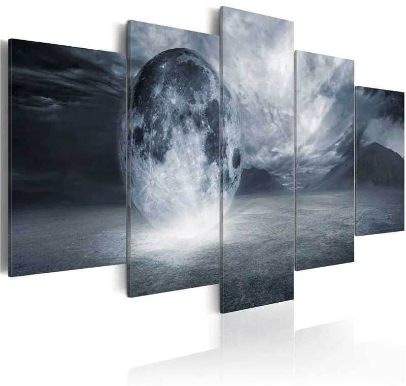 Quadro New planet  Colore Grigio, Dimensioni e Misure 100x50