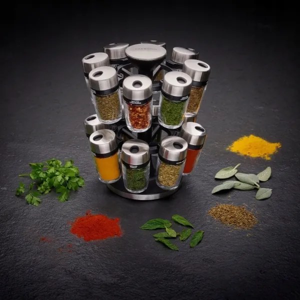 Cole&Mason - Porta spezie MASTER girevole 17 pezzi