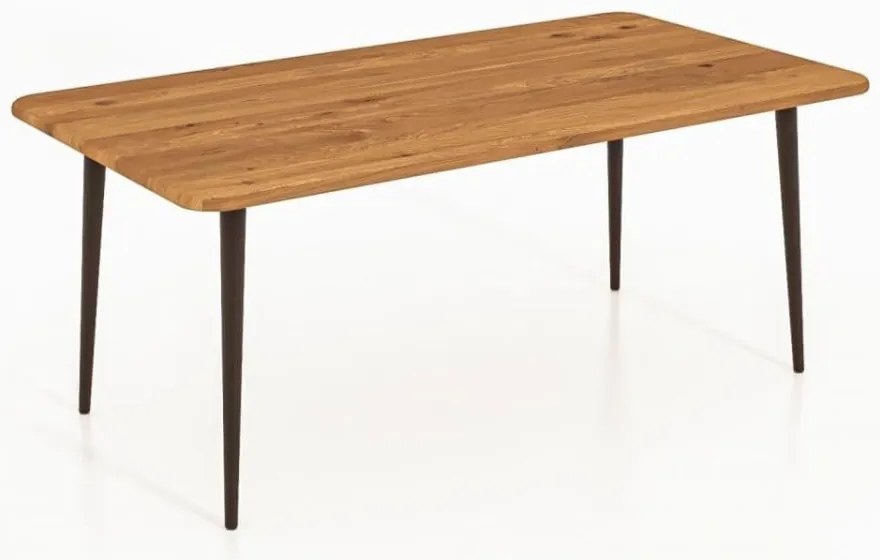 Tavolino in legno di quercia di colore naturale 90x90 cm Kula - The Beds