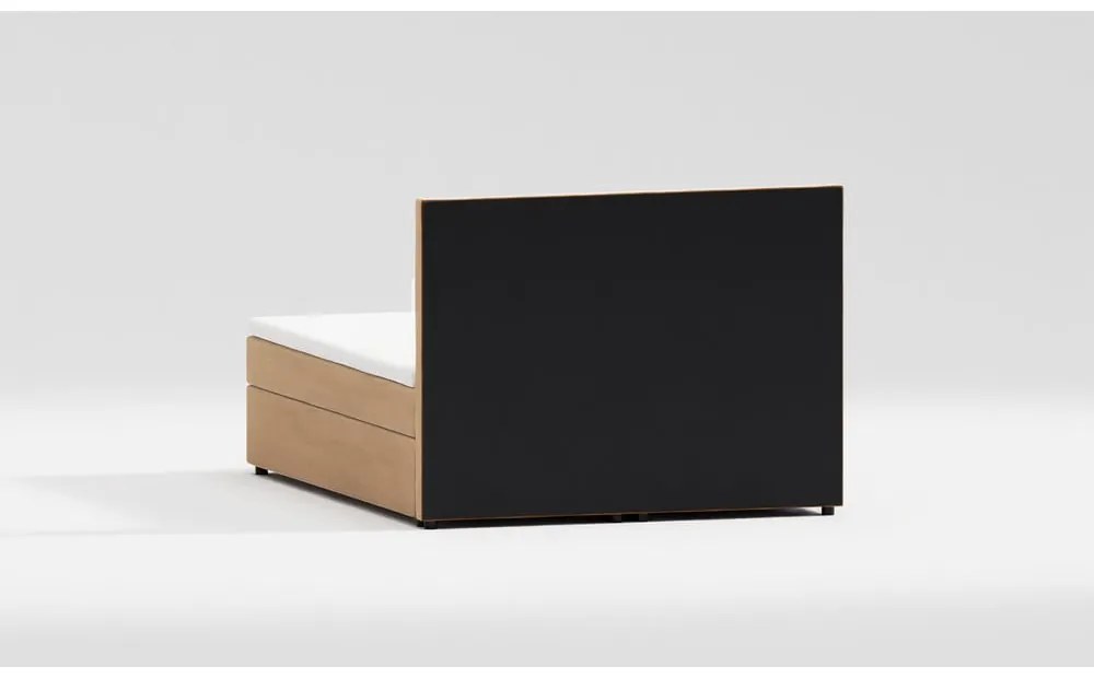 Letto matrimoniale imbottito giallo con spazio contenitivo 200x200 cm Flip - Ropez