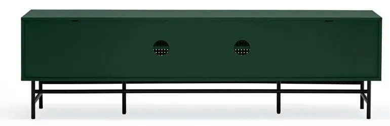 Tavolo TV nero e verde Punto - Teulat