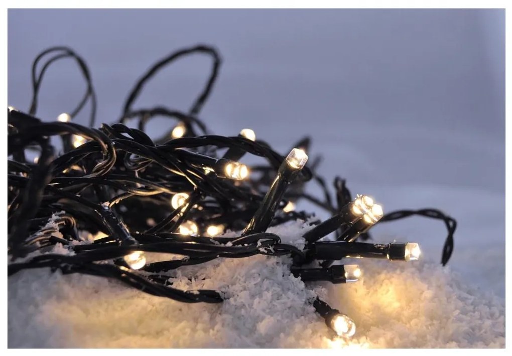 Solight 1V05-WW- Catena LED natalizia da esterno 500xLED/8 funzioni IP44 55m bianco caldo