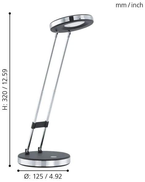 Eglo 93076 - Lampada LED da tavolo GEXO LED/3W/230V