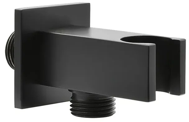 Kit doccia da incasso con soffione 20 cm e set completo nero opaco Lotus