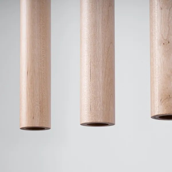 Sollux SL.1269 - Lampadario a sospensione con filo PASTELO 5xG9/8W/230V legno