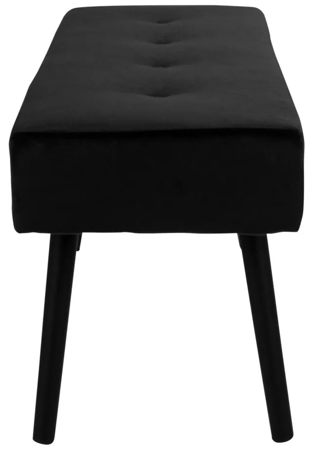 Panchina in velluto nero Skiby - House Nordic