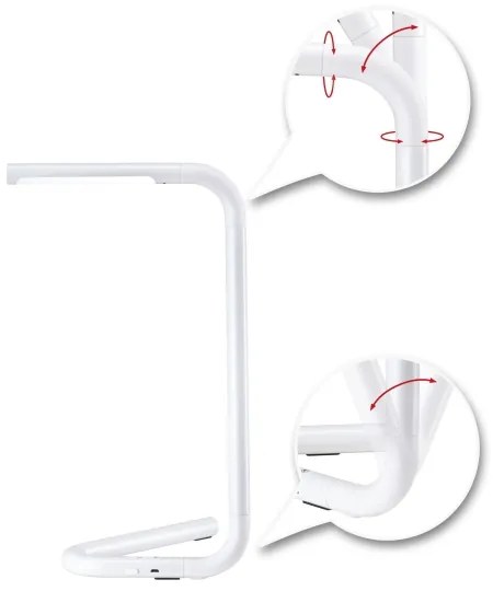 Paulmann 95423 - Lampada da tavolo LED/4,5W touch dimmerabile FLEXLINK 5V/USB bianca