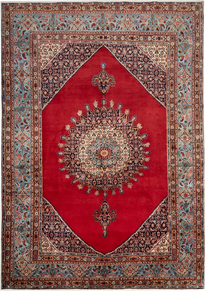 Moud Tappeto persiano 210 x 290 Blu (Iran) Annodato A Mano