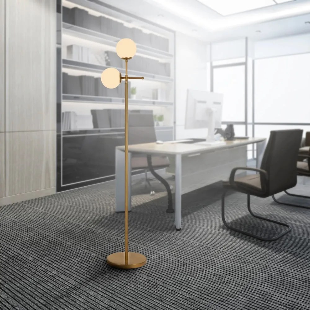 Lampada da terra color oro, altezza 174 cm Kruva - Squid Lighting