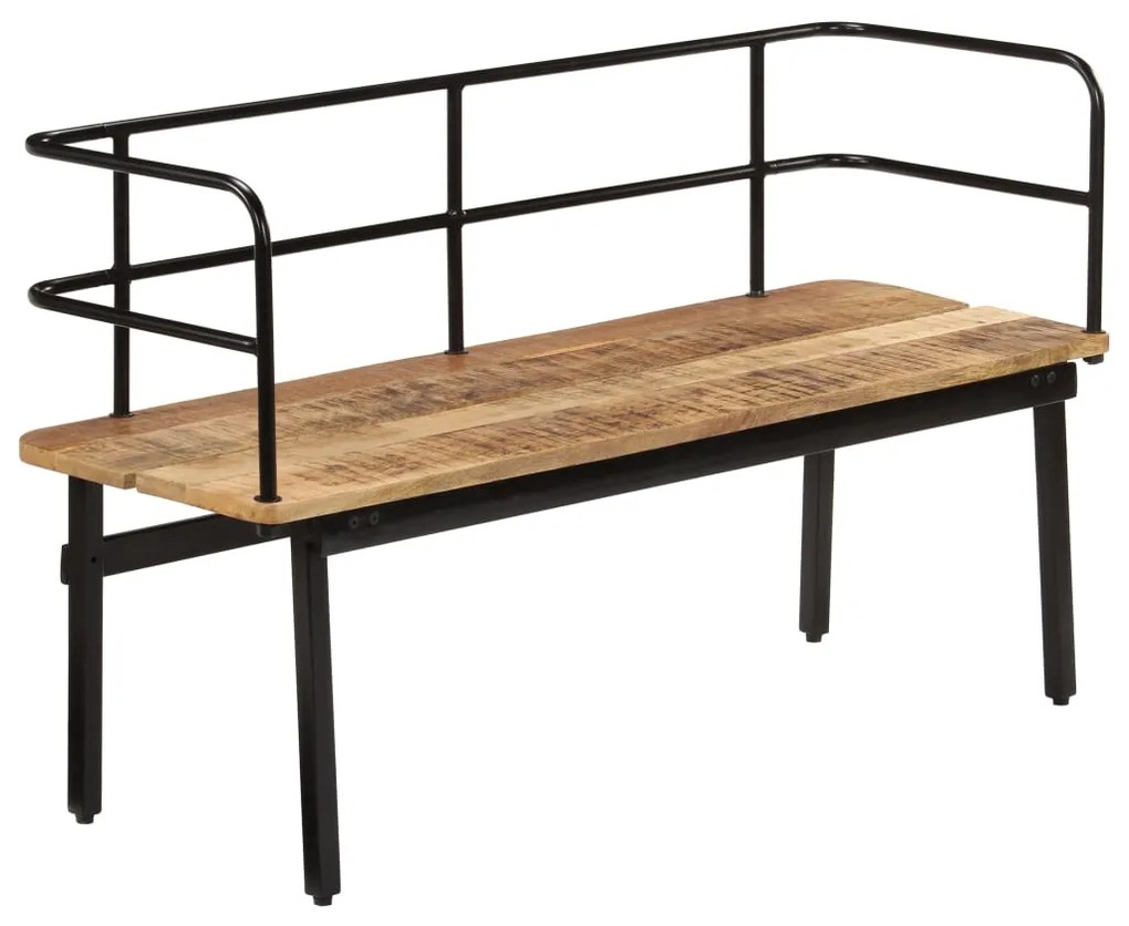 Panca 120x40x70 cm in legno massello di mango