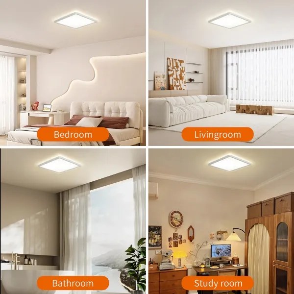 Brilagi - Lampada LED dimmerabile ULTRA SLIM 18W 230V 30x30 cm bianco + DO