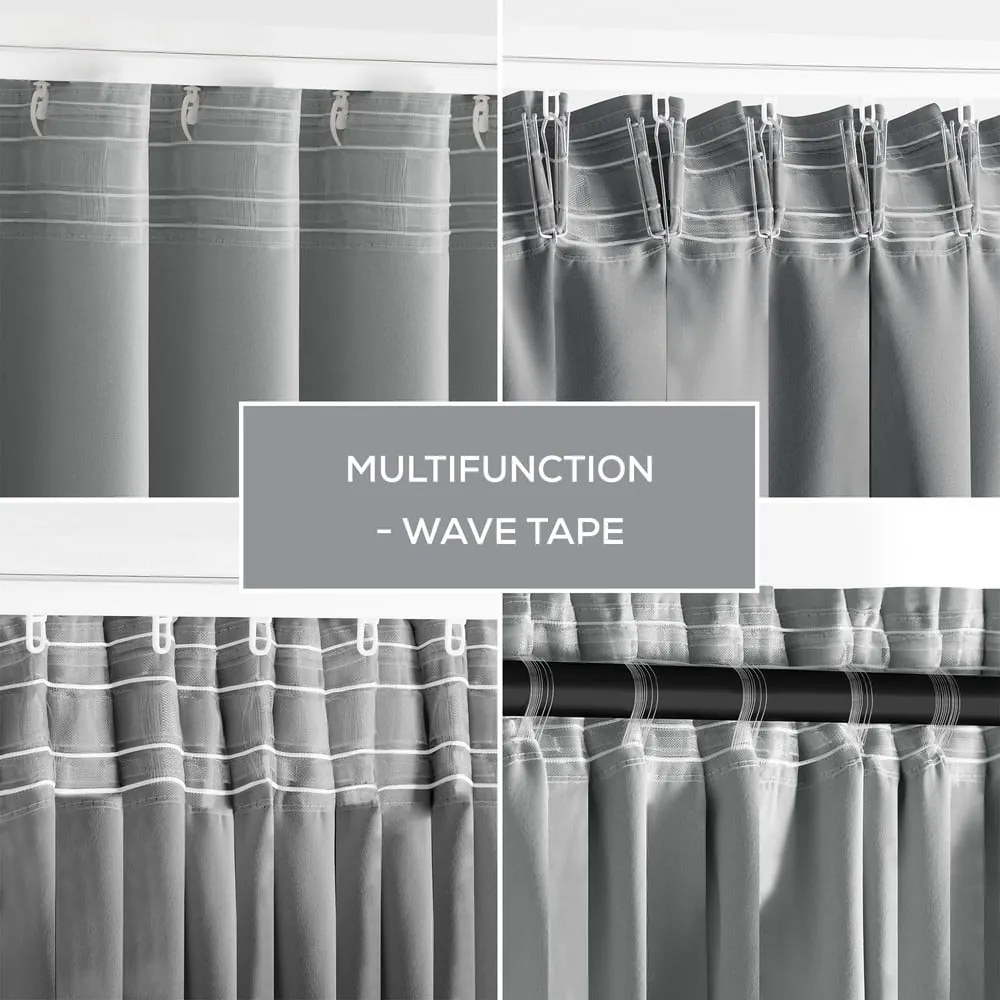 Tenda parzialmente oscurante grigia 140x245 cm Kierra – Restilo