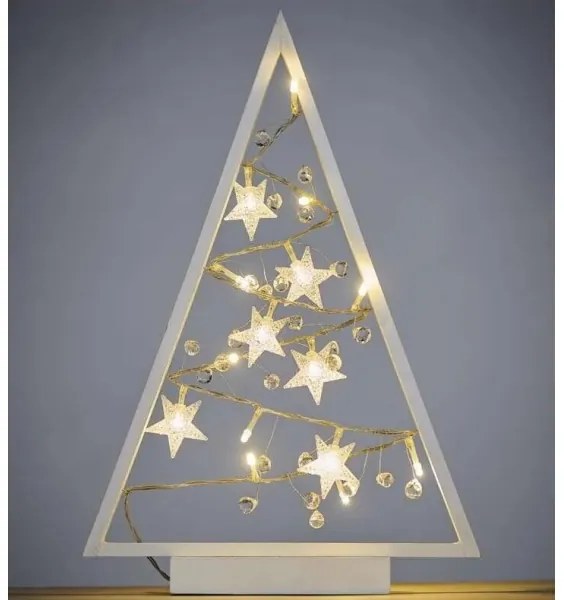 Decorazione natalizia LED 15xLED/2xAA albero