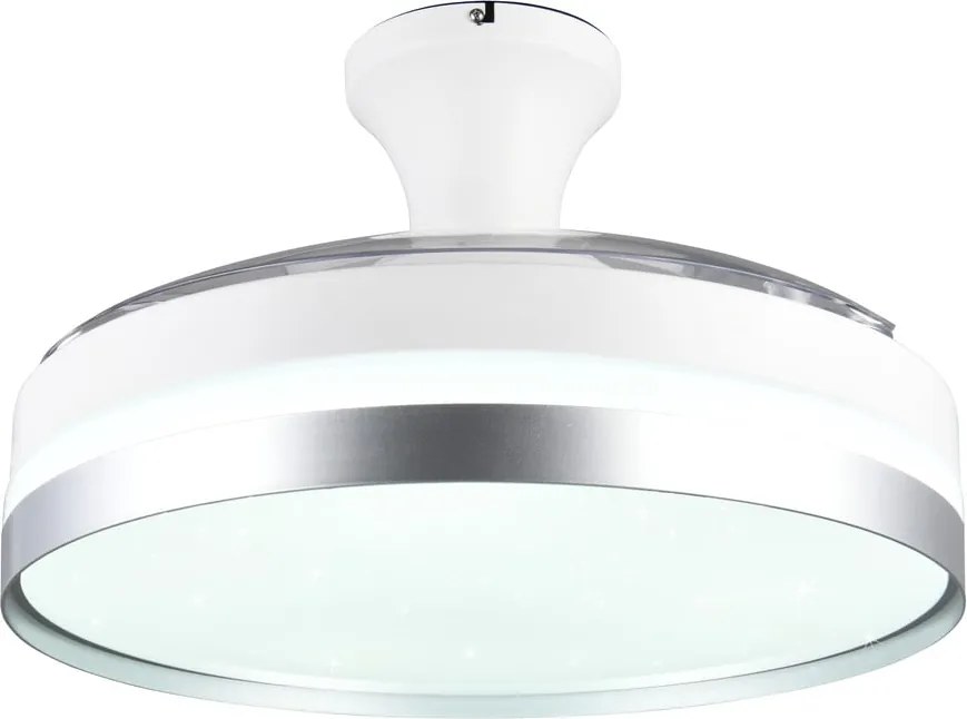 Plafoniera LED bianca/argentata Lindberg – Trio