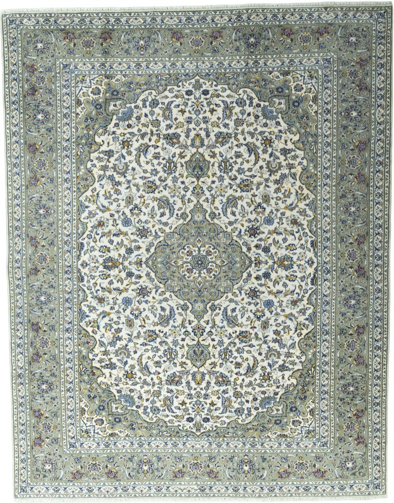 Kashan Tappeto persiano 320x250 Beige (Iran) Annodato A Mano