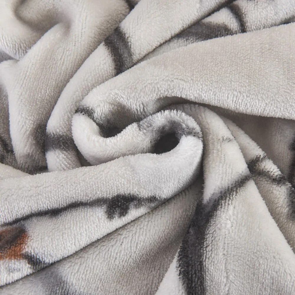 Set copripiumino e federa grigio in micropile per letto singolo 140x200 cm Ronja – My House